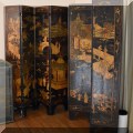 D09. Two matched reversible lacquer screens. 